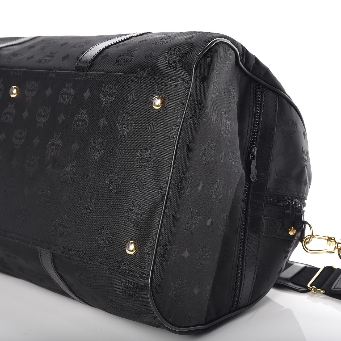 Monogram Coated Canvas Weekender Black