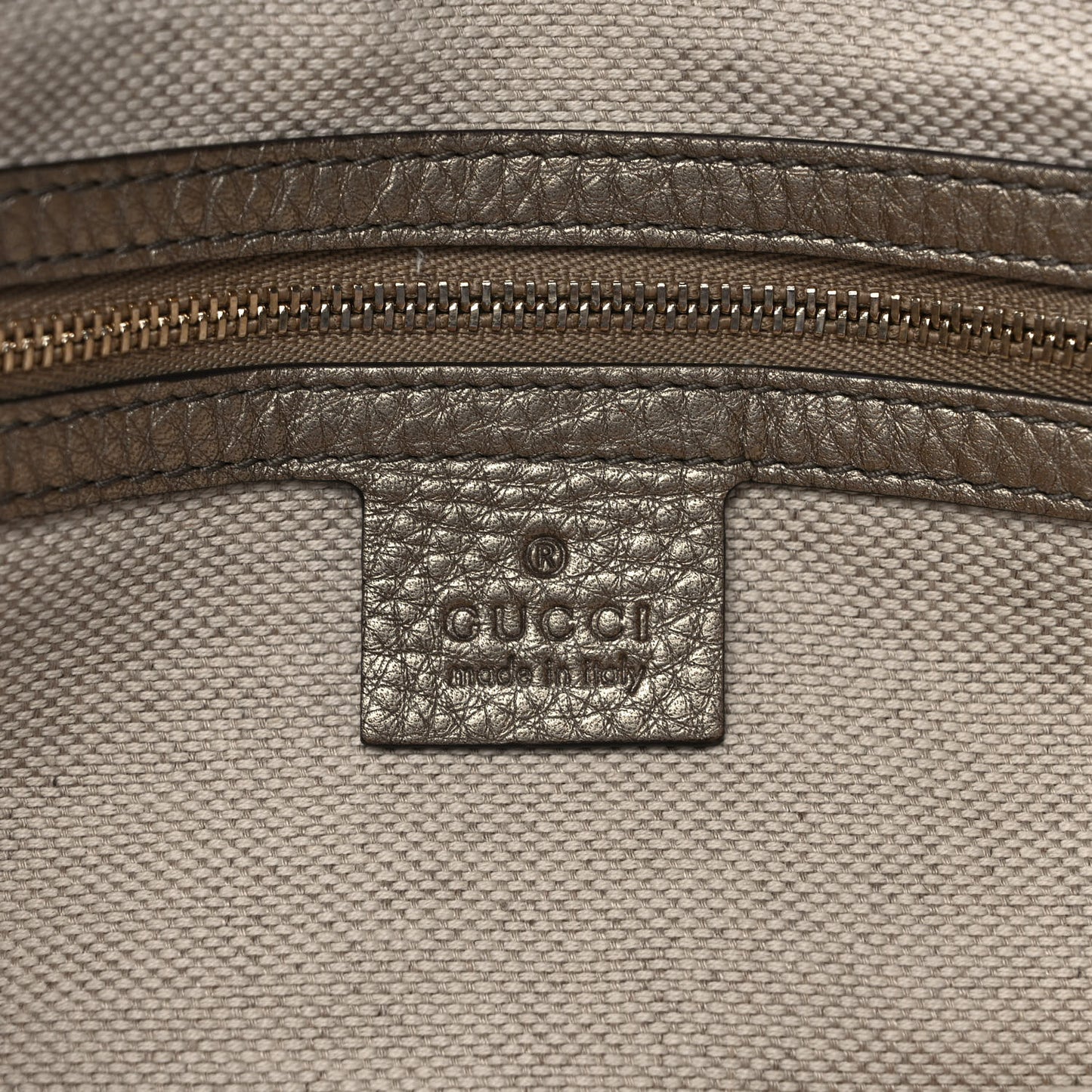 Metallic Cellarius Calfskin Small Soho Top Handle Satchel Sasso