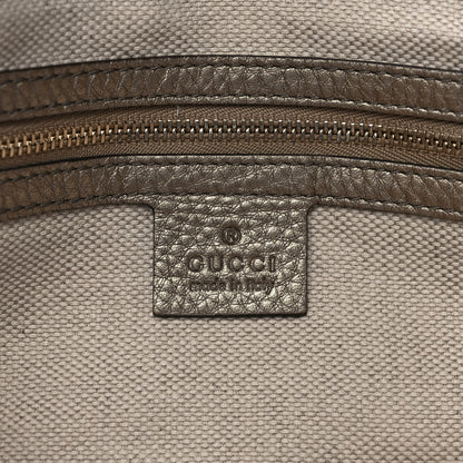 Gucci Metallic Cellarius Calfskin Small Soho Top Handle Satchel Sasso 7 of 10
