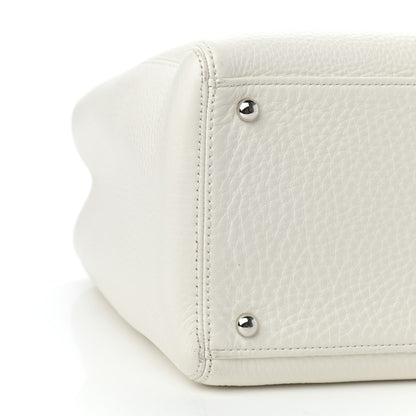 Chanel Calfskin Cerf Executive Shopper Tote White 9 of 14