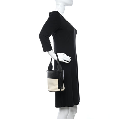 Prada City Calf Ouverture Bucket Bag Talco Black 2 of 11