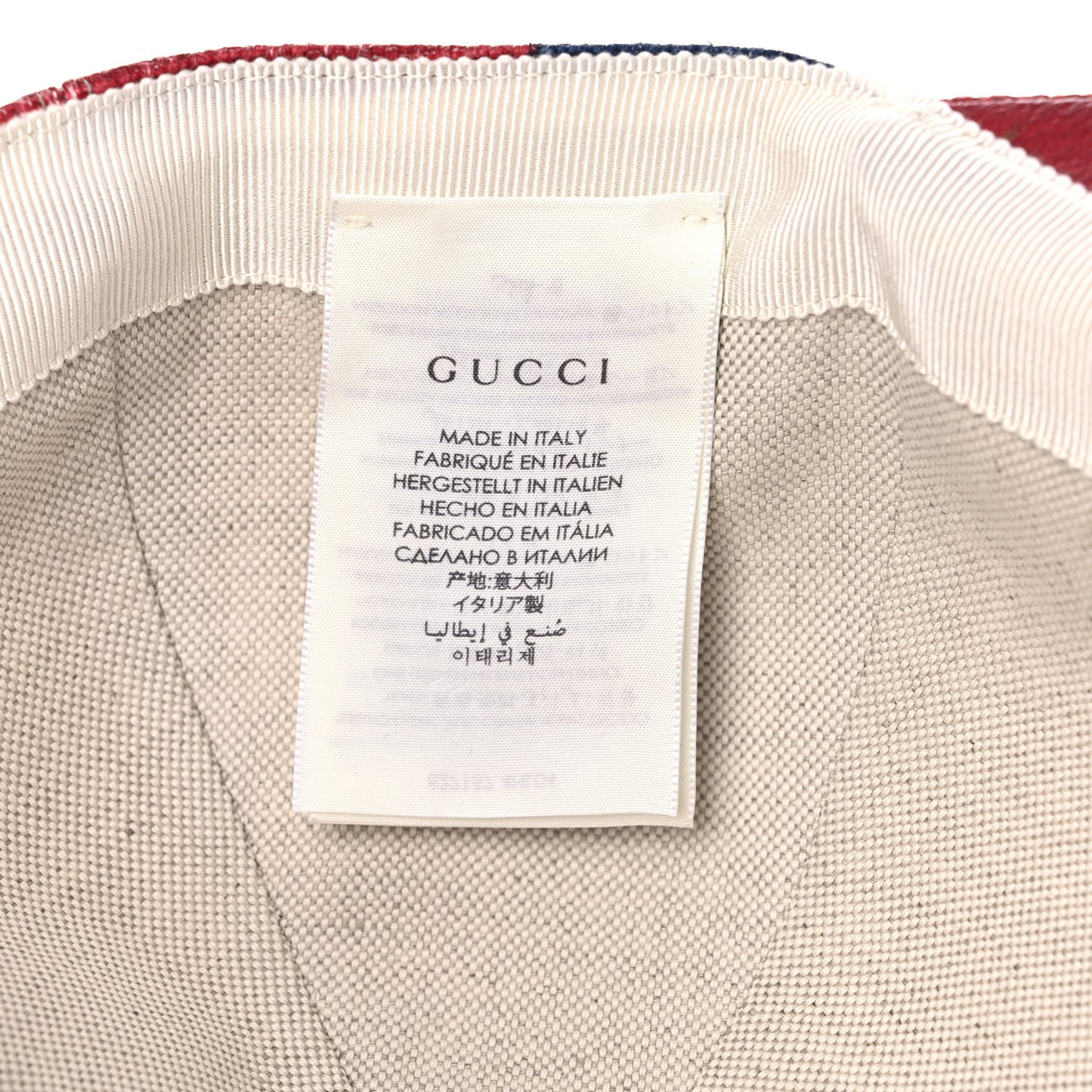 Canvas Marley Stripe Script Logo Patch Gucci 100 Baseball Hat L Multicolor