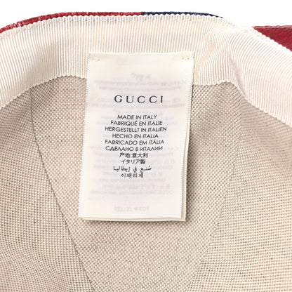Gucci Canvas Marley Stripe Script Logo Patch Gucci 100 Baseball Hat L Multicolor 9 of 10