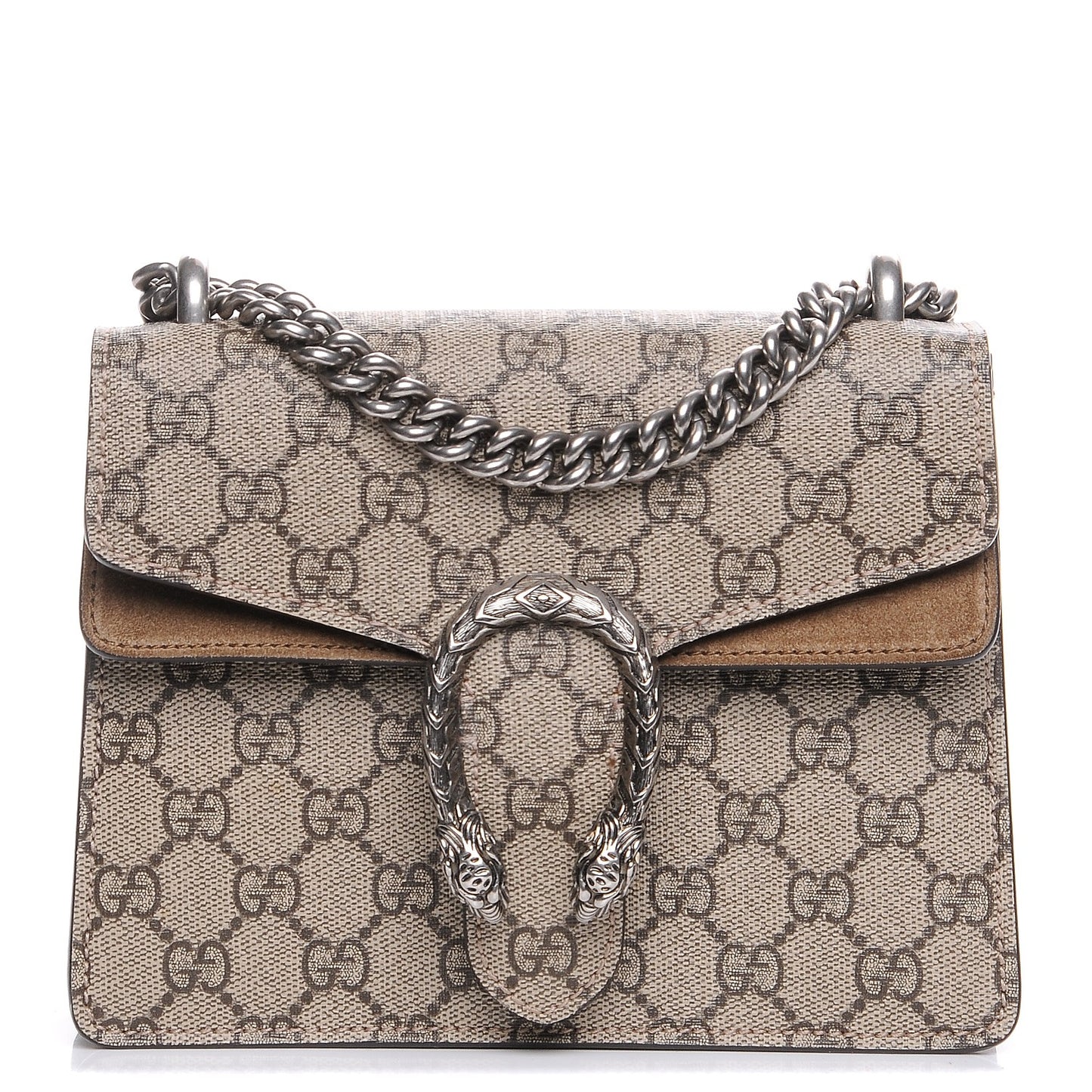 GG Supreme Monogram Mini Dionysus Shoulder Bag Taupe