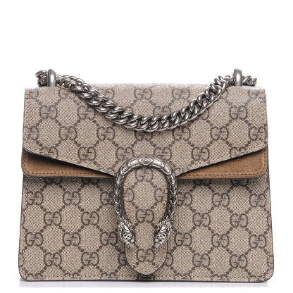 Gucci GG Supreme Monogram Mini Dionysus Shoulder Bag Taupe 1 of 8