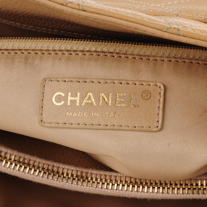 Chanel Caviar Quilted Grand Shopping Tote GST Beige 7 of 16