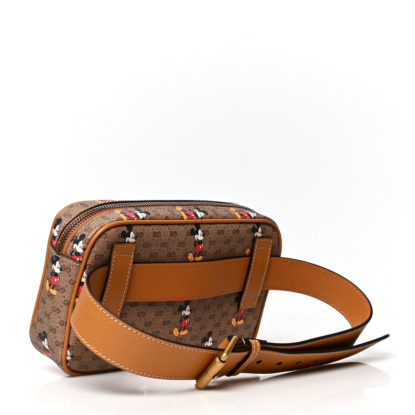 X DISNEY Mini Vintage GG Supreme Monogram Mickey Mouse Small Belt Bag 85 34 Beige Vintage Sun Oil