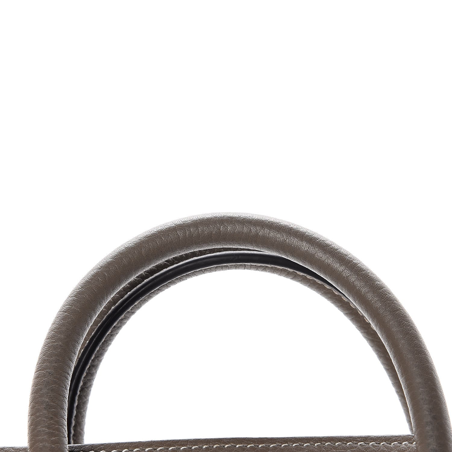 Celine Drummed Calfskin Nano Luggage Souris 11 of 12