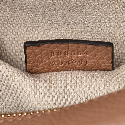 Gucci Pebbled Calfskin Small Soho Disco Bag Camelia 7 of 8