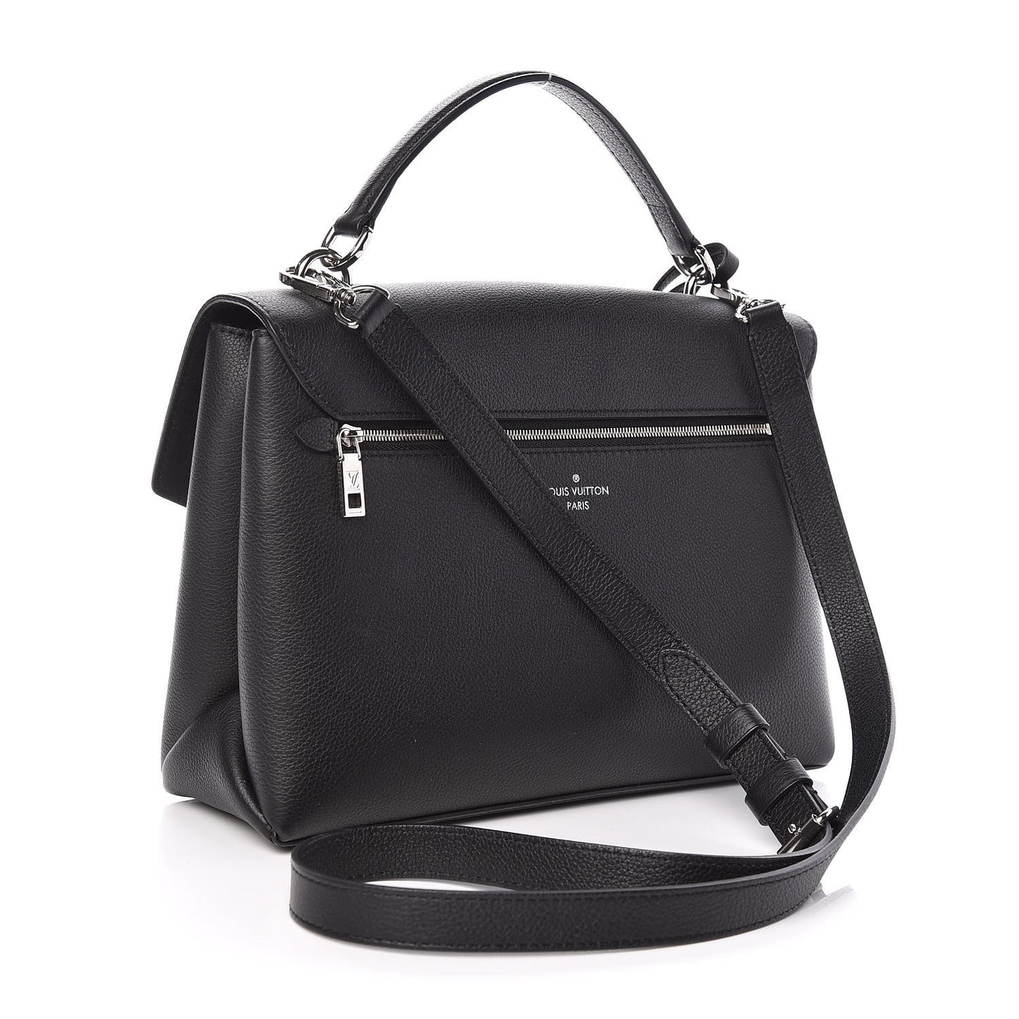 Soft Calfskin My Lockme Top Handle Black