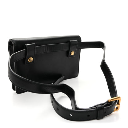 Christian Dior Calfskin Saddle Belt Bag Black 3 of 10