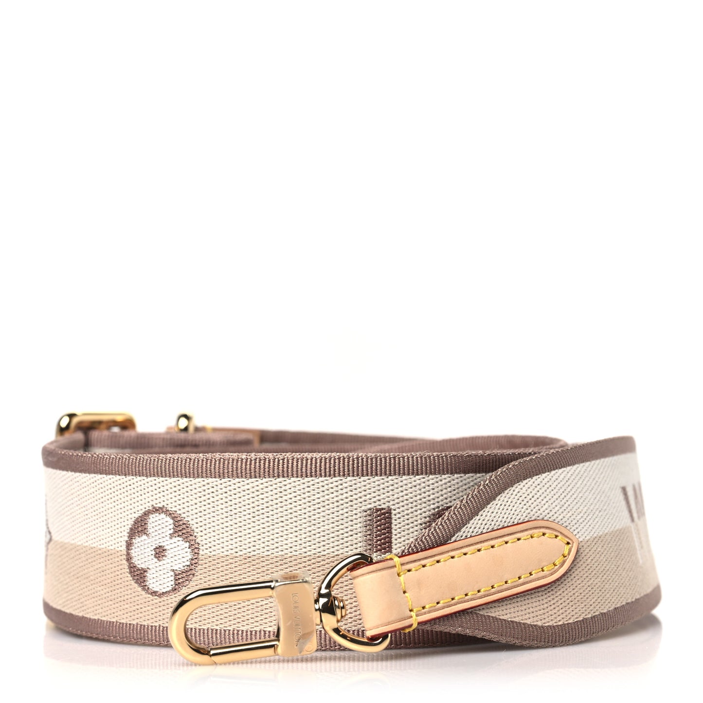 Jacquard Neverfull BB Shoulder Strap Beige Brown