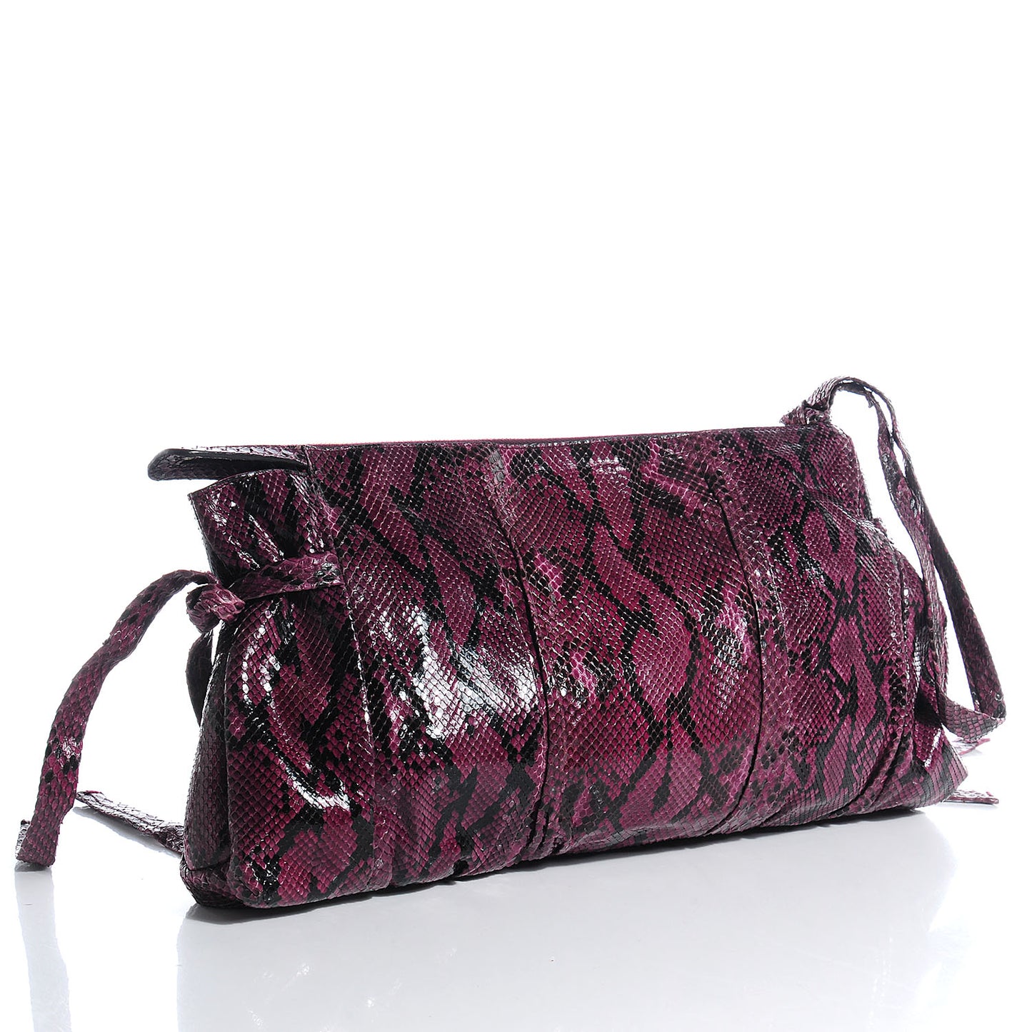 Python Large Hysteria Clutch Purple