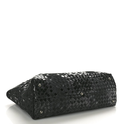 Bottega Veneta Intrecciato Rugiada Vintaga Medium Shopper Black 4 of 11