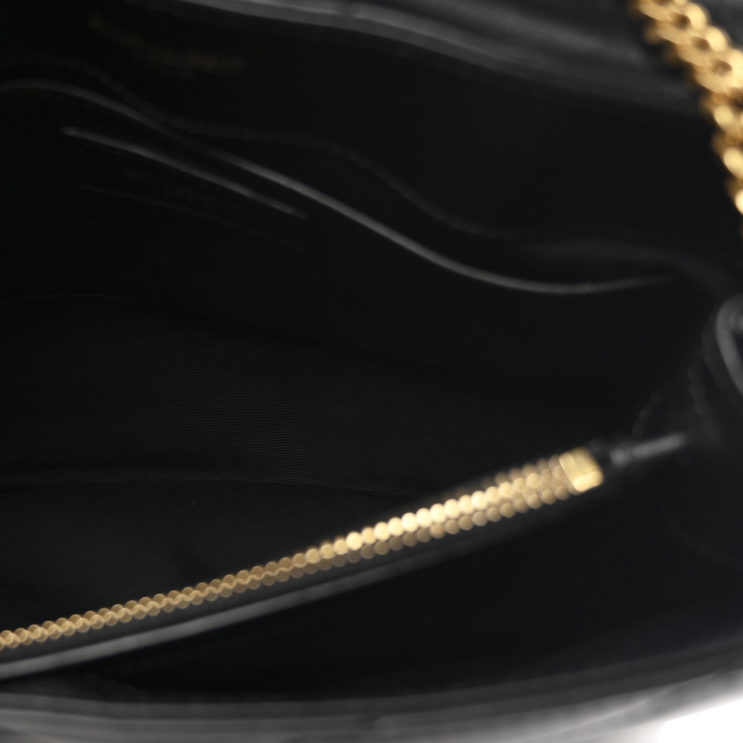 Saint Laurent Calfskin Y Quilted Monogram Small Loulou Chain Satchel Black 6 of 10