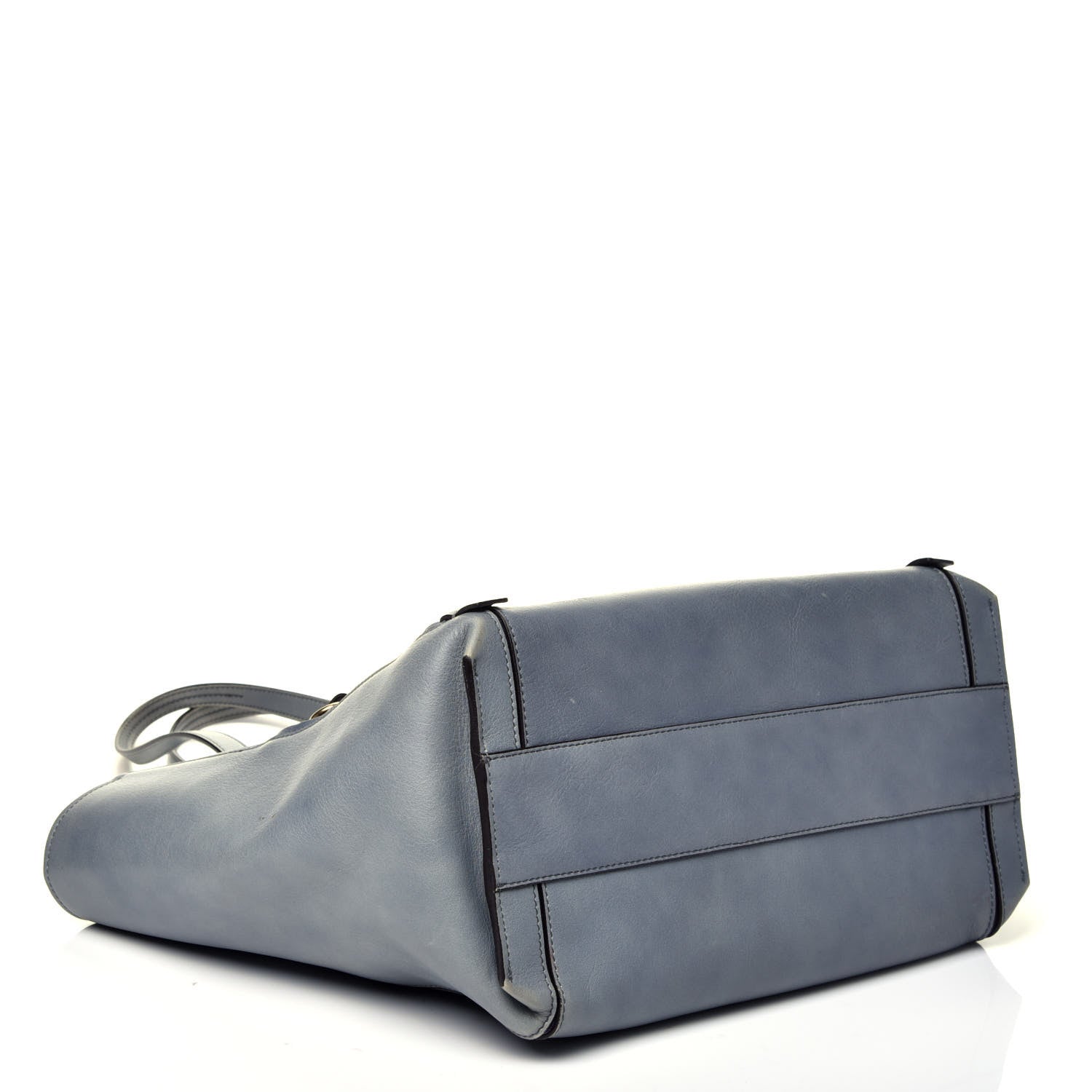 Chloe Smooth Calfskin Medium Milo Shopping Tote Cloudy Blue 4 of 9