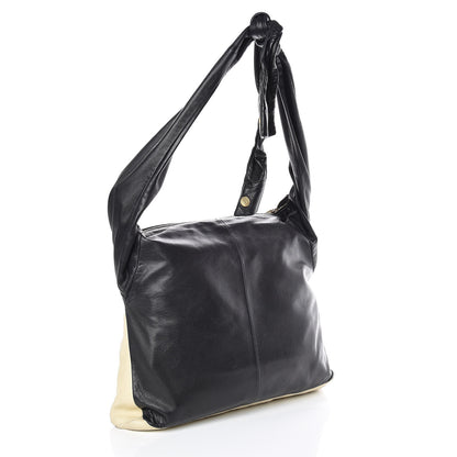 Chanel Lambskin Large Girl Bag Black Beige 3 of 9