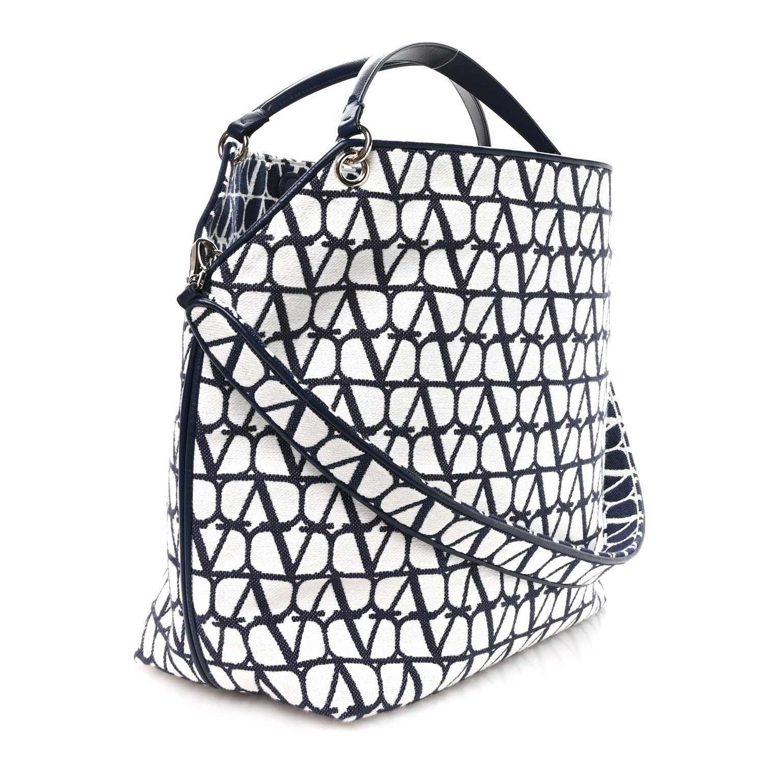 Valentino Garavani Toile Iconographe Vlogo All In Shopping Bag White Worker 3 of 9