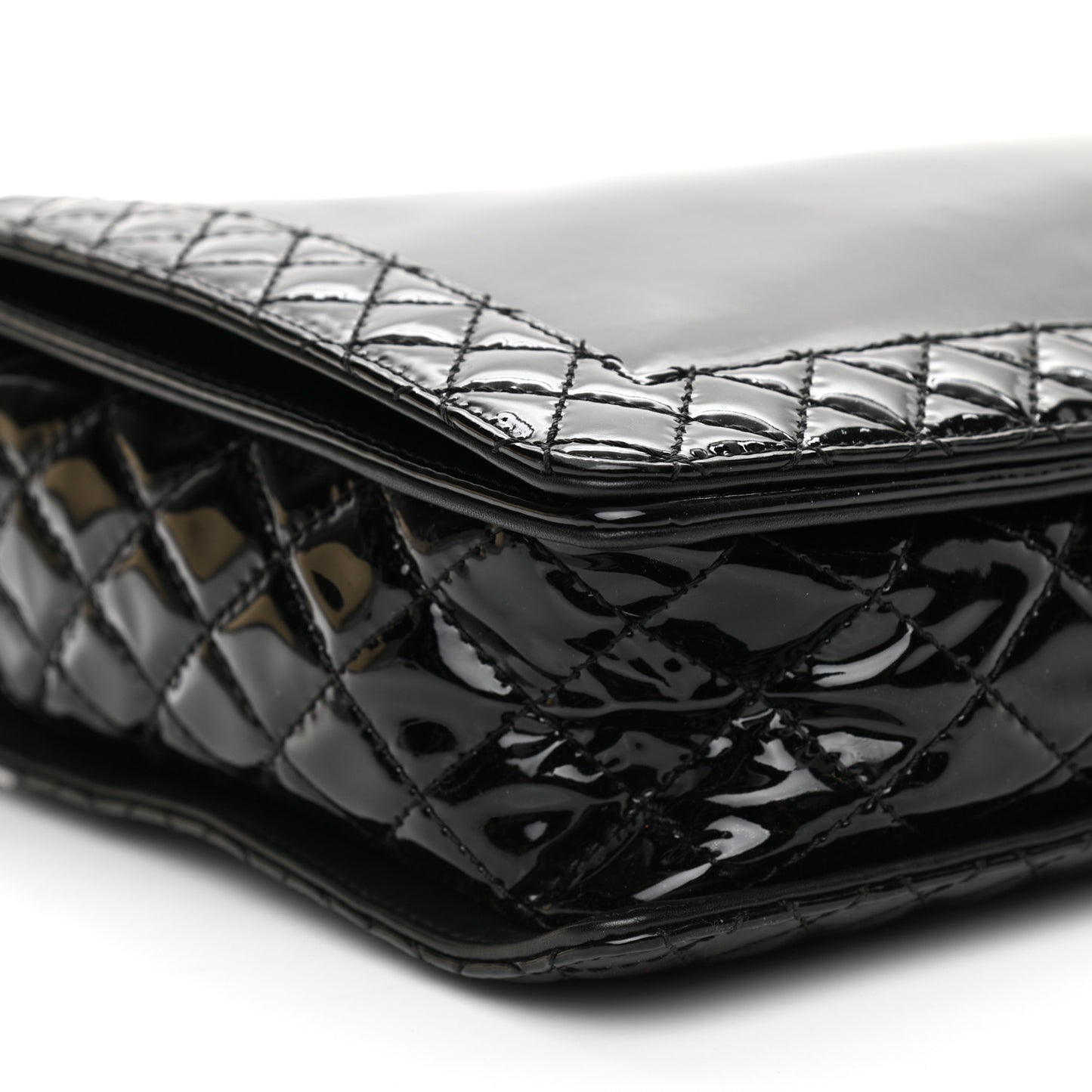 Patent Large Boy Reverso Flap Black