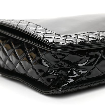 Chanel Patent Large Boy Reverso Flap Black 9 of 13