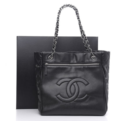 Chanel Soft Caviar Large Timeless CC Shopping Tote Black 14 of 14