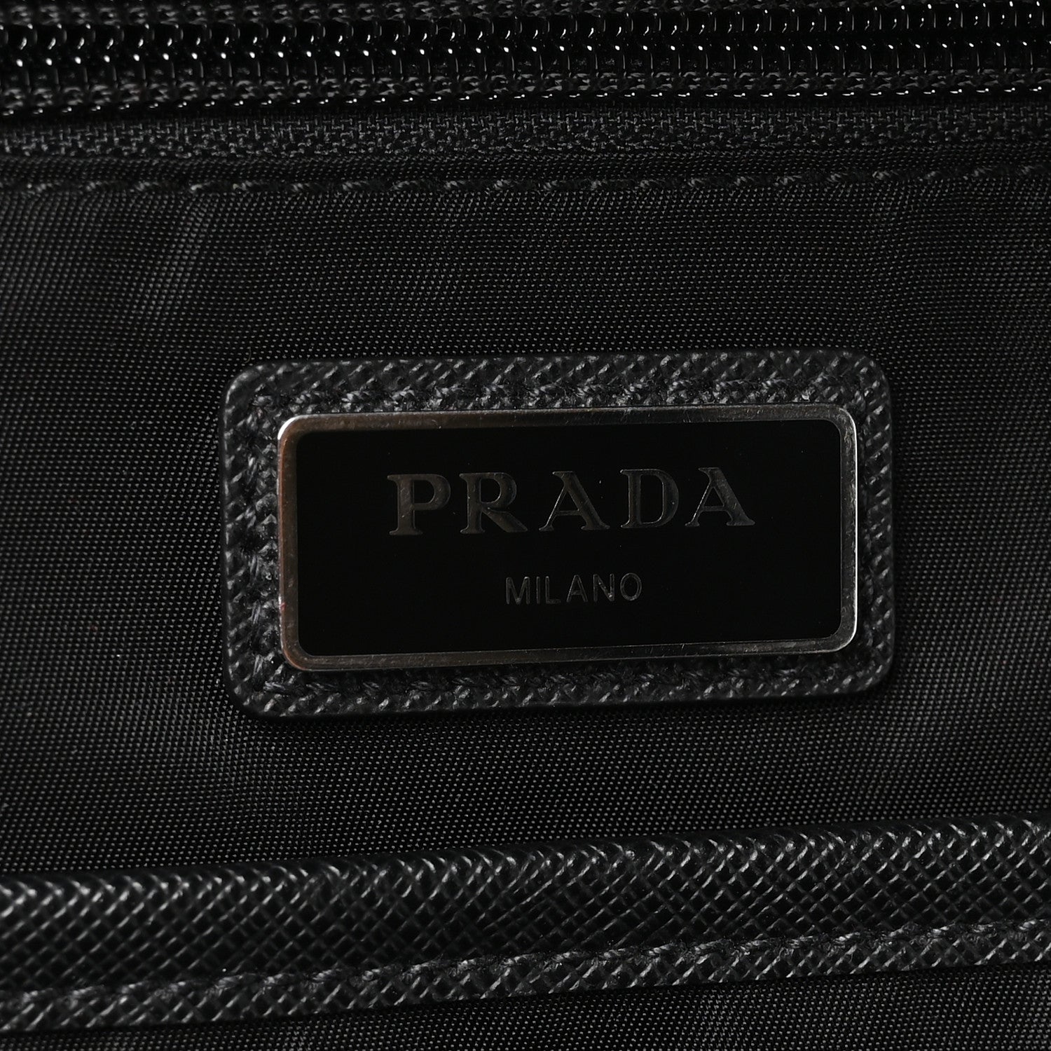 Prada Tessuto Nylon Saffiano Day Backpack Black 5 of 11
