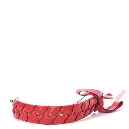 Fendi Vitello Liberty Shiny Nappa Lace Up Bow Mini Strap You Fiamma 2 of 5
