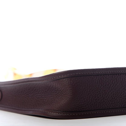 Hermes Taurillon Clemence Flipperball Sangle Evelyne TPM Rouge Sellier Caramel Nata Gold 7 of 9