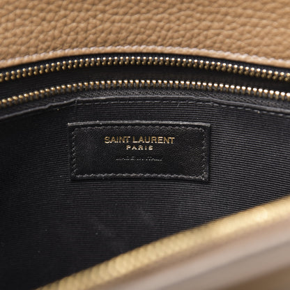 Saint Laurent Grained Calfskin Small Sac De Jour Taupe 7 of 12