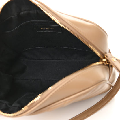 Saint Laurent Calfskin Matelasse Monogram Lou Camera Bag Dark Latte 5 of 9
