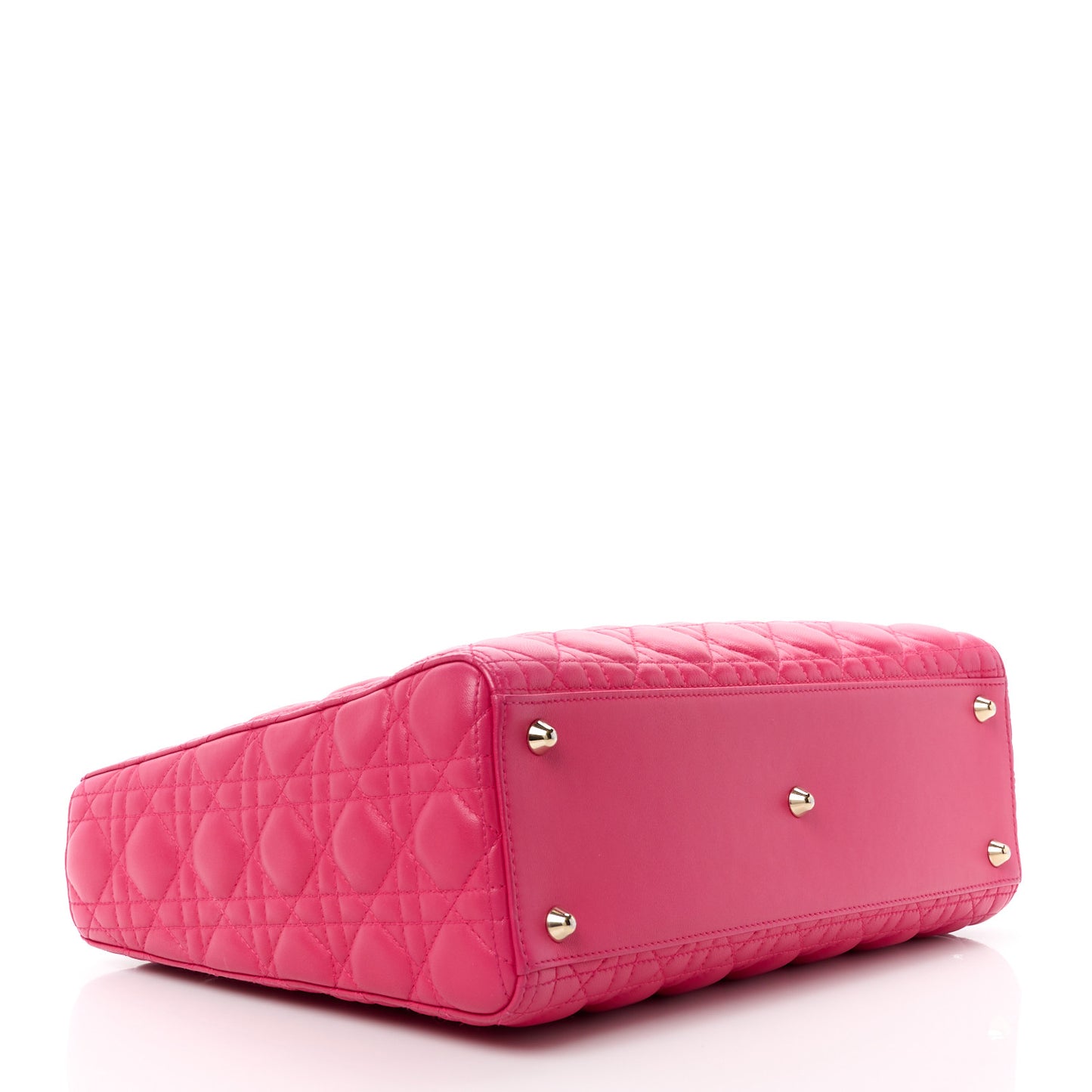 Lambskin Cannage Large Lady Dior Pink