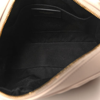 Saint Laurent Calfskin Matelasse Monogram Lou Camera Bag Washed Light Pink 5 of 11
