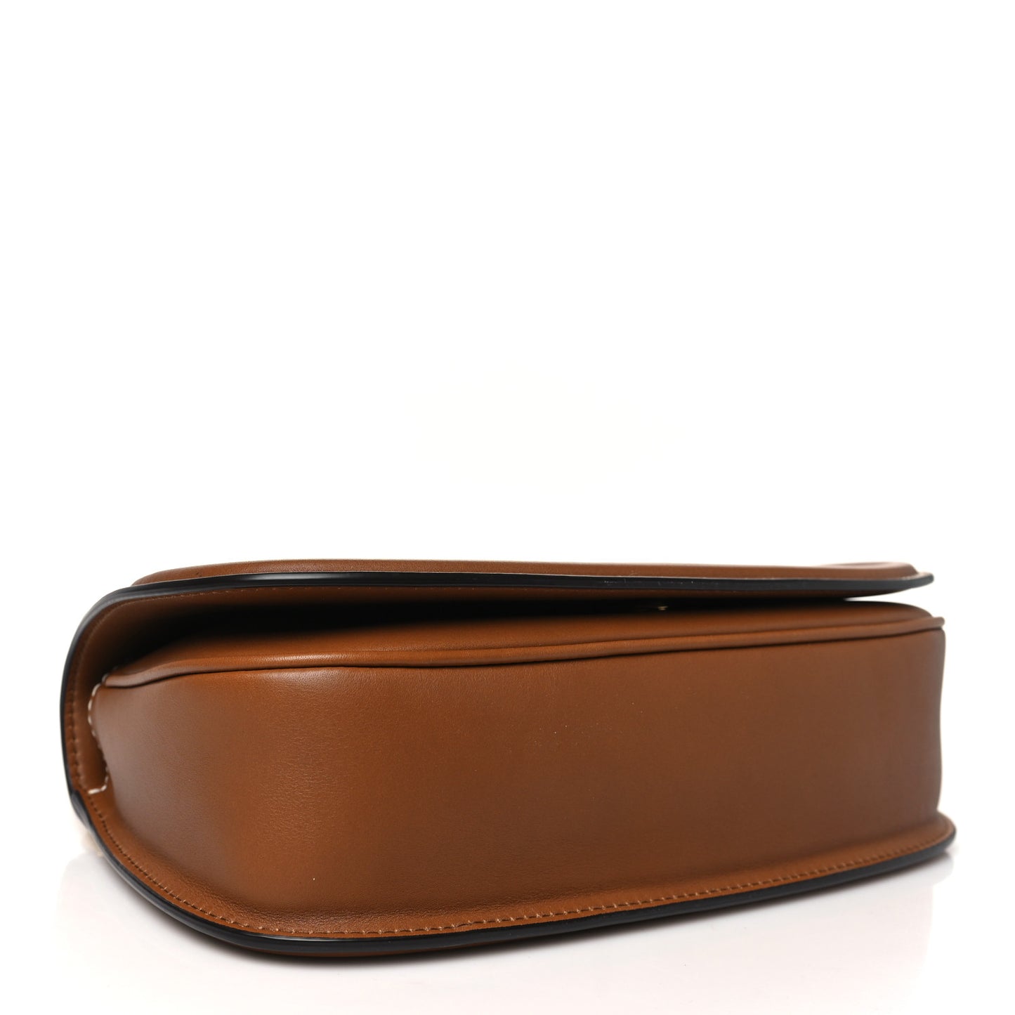 Roxy Calfskin Medium Blondie Top Handle Bag Brown