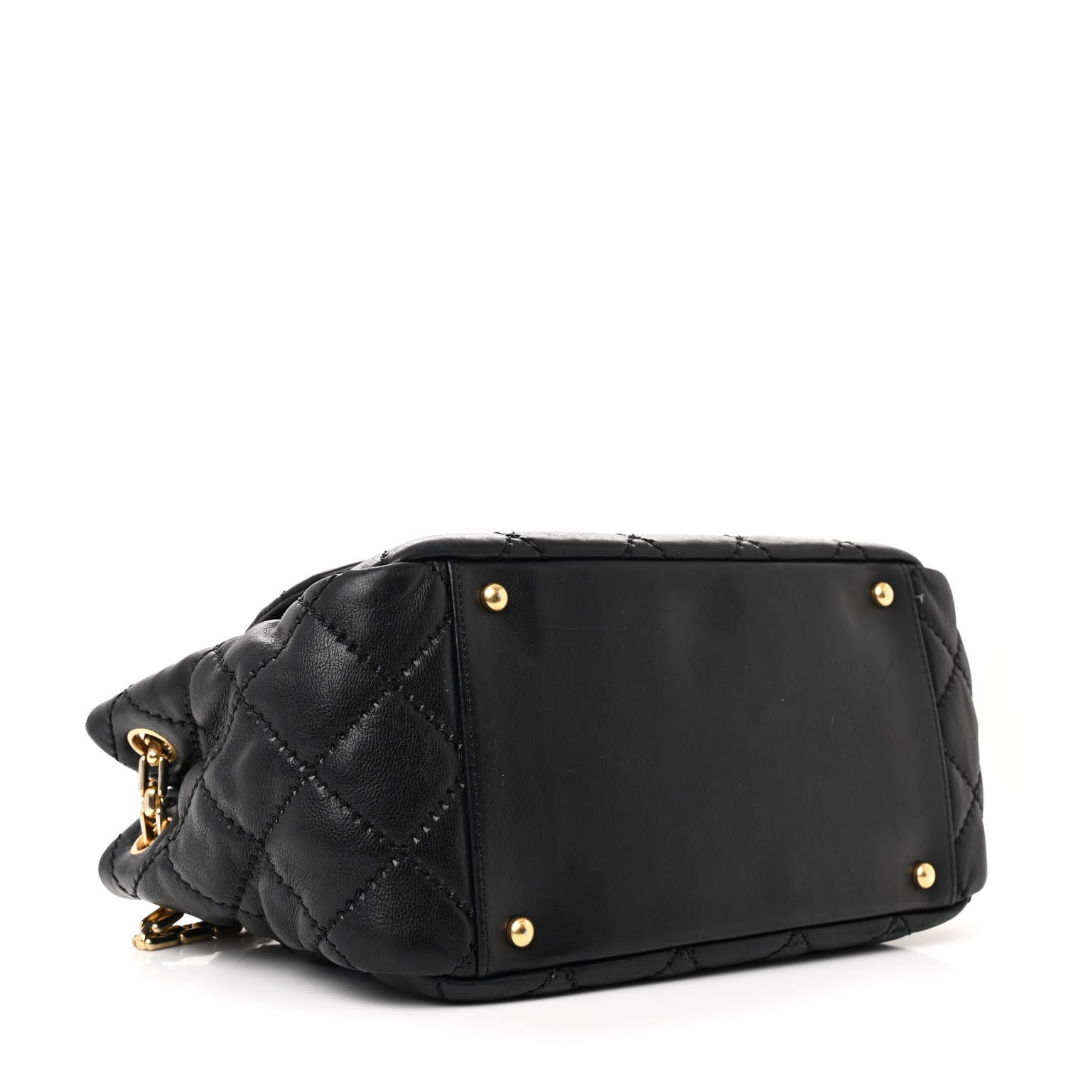 Chanel Calfskin Quilted Retro Chain Flap Black 4 of 12