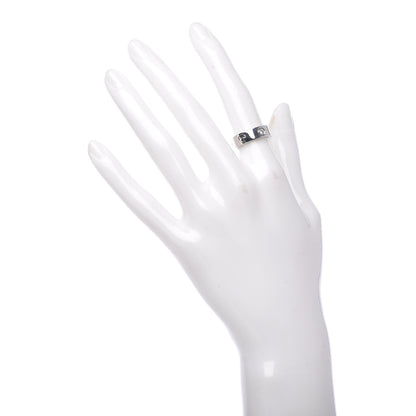 Cartier 18K White Gold 3 Diamond 5.5mm LOVE Ring 49 5 2 of 7