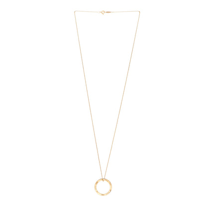 Tiffany 18K Yellow Gold 1837 Circle Pendant Necklace 3 of 6