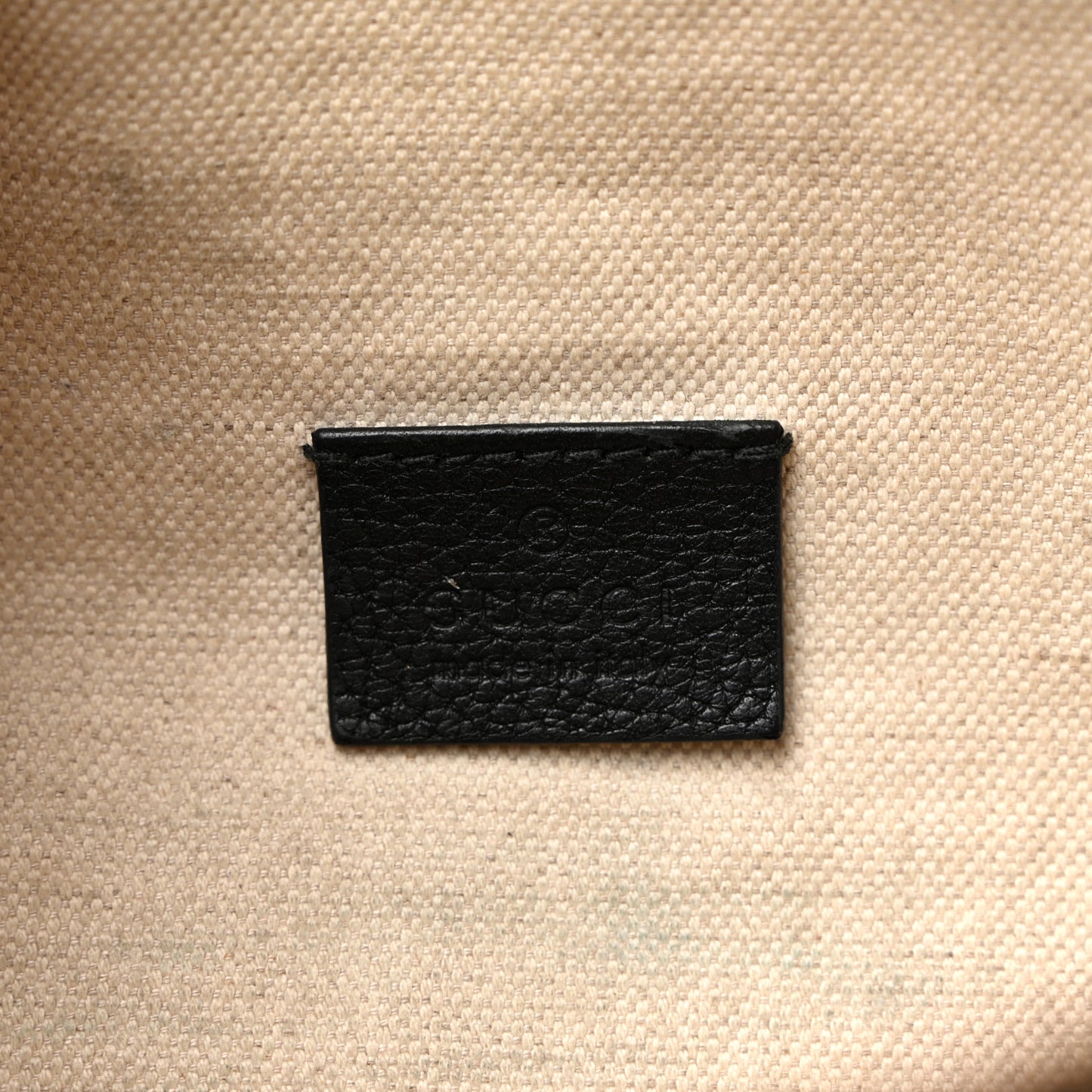 Grained Calfskin Logo Belt Bag Black