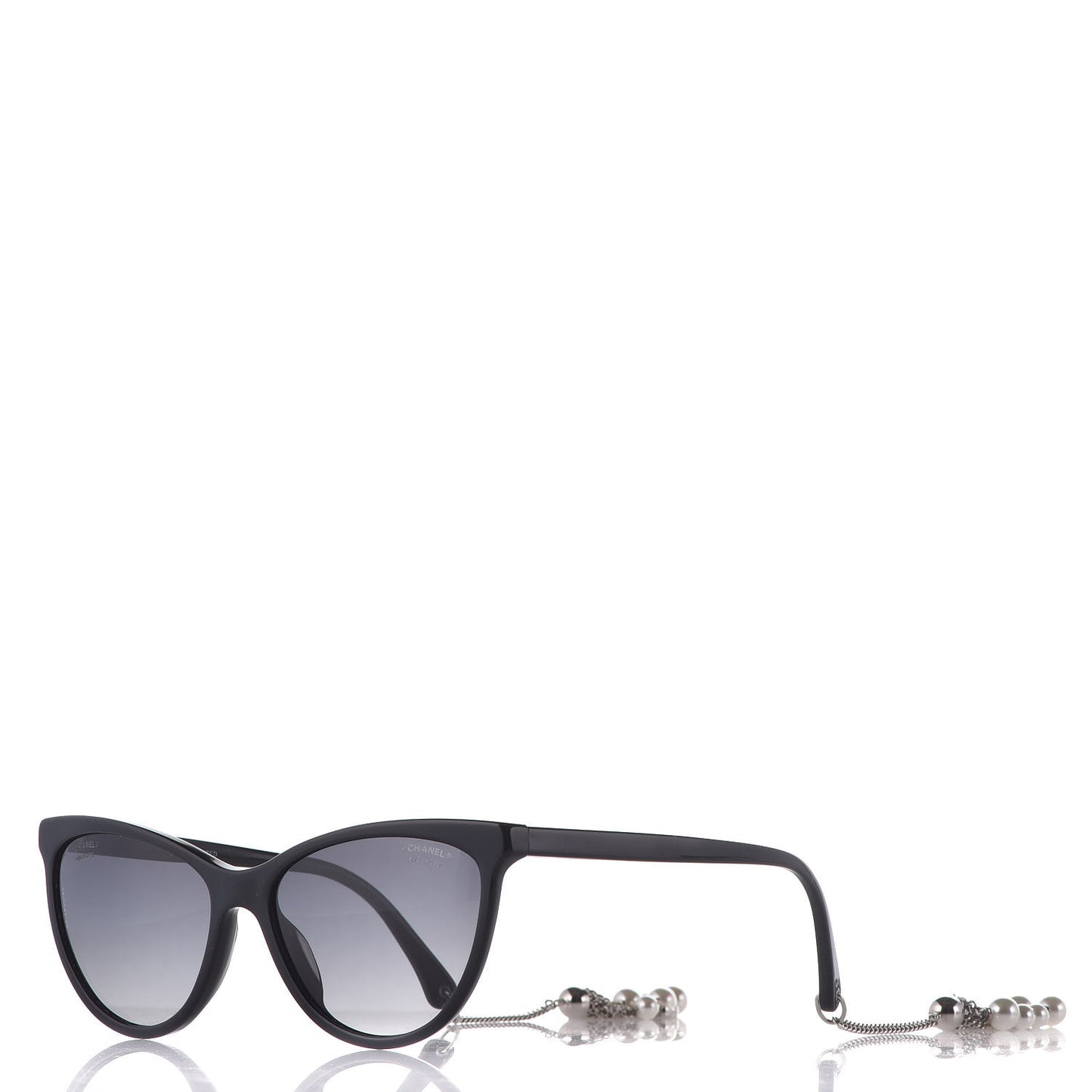Acetate Polarized Fantasy Pearl Cat Eye Sunglasses 5341-H-A Black