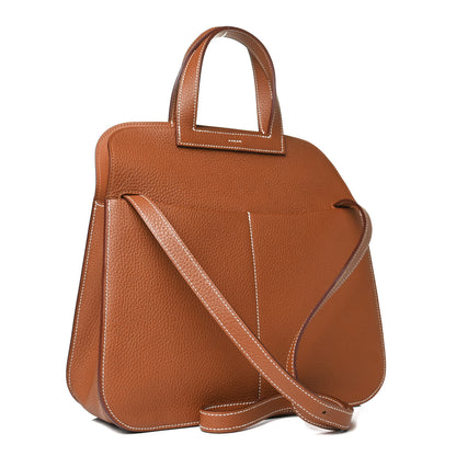 Hermes Taurillon Clemence Halzan 31 Gold 4 of 12