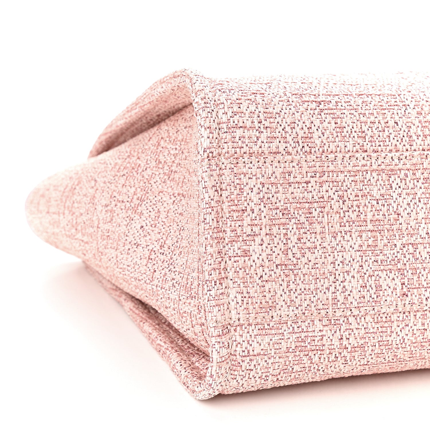 Chanel Lurex Boucle Small Deauville Tote Pink 8 of 9
