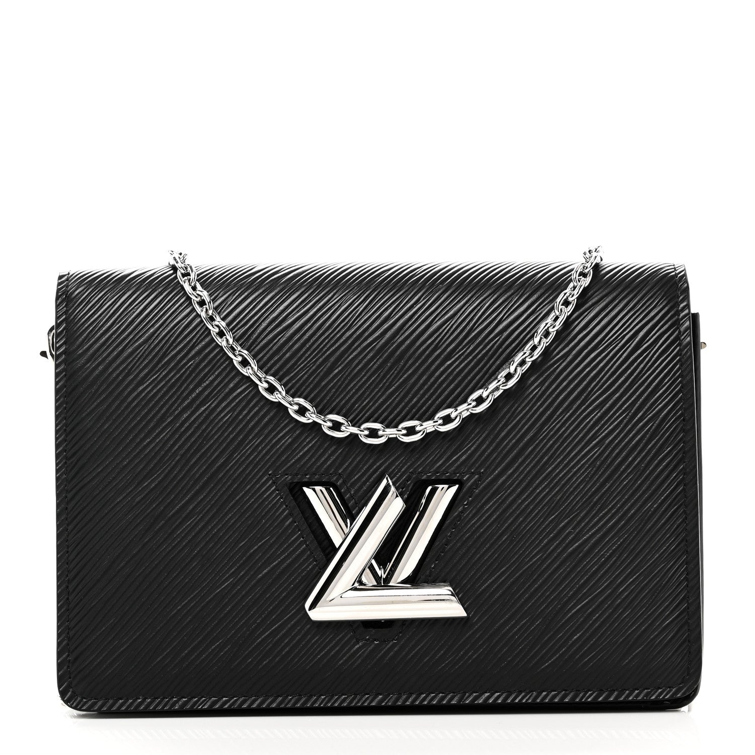 Louis Vuitton Epi Twist Belt Chain Wallet Black 1 of 9