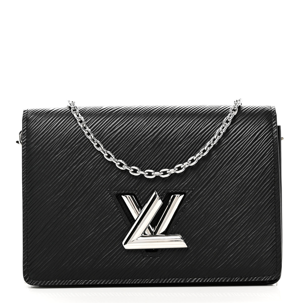 Epi Twist Belt Chain Wallet Black