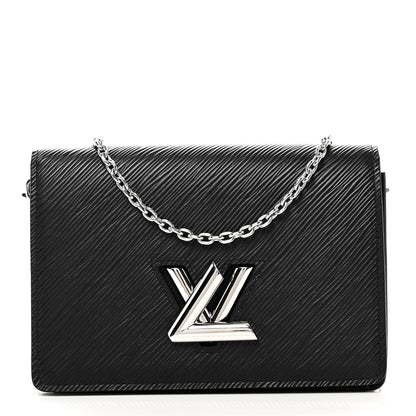 Louis Vuitton Epi Twist Belt Chain Wallet Black 1 of 9