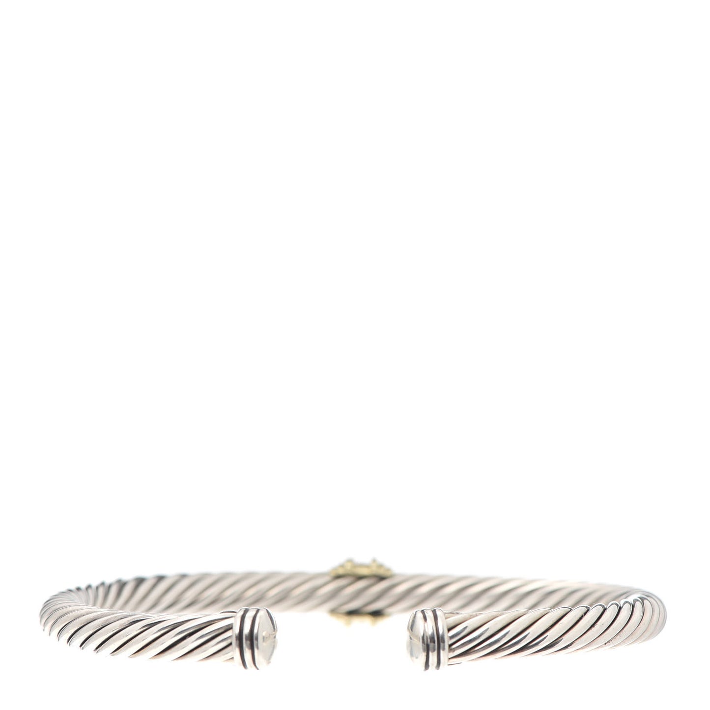 Sterling Silver 14K Yellow Gold Ruby 5mm Cable Classics Single Station Bracelet