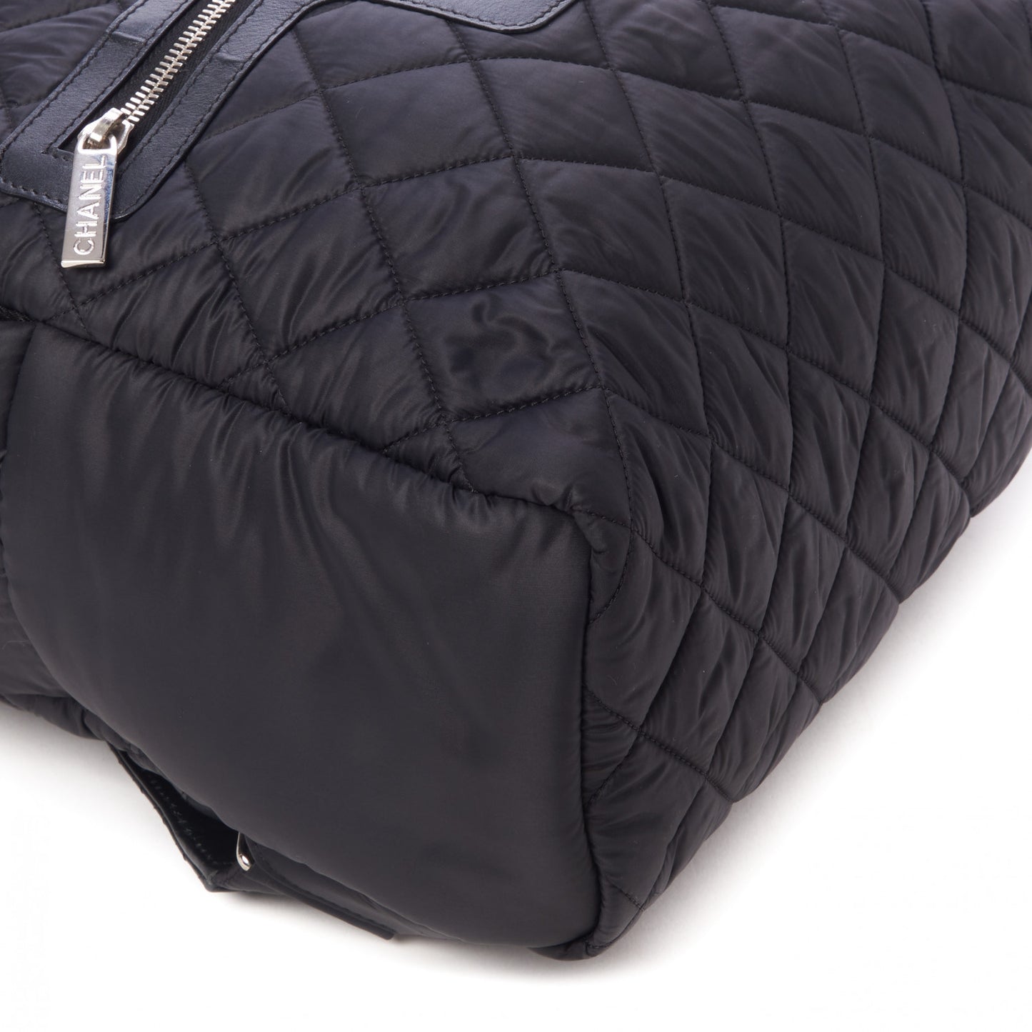 Nylon Quilted Coco Cocoon Backpack Black