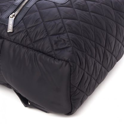 Chanel Nylon Quilted Coco Cocoon Backpack Black 5 of 9