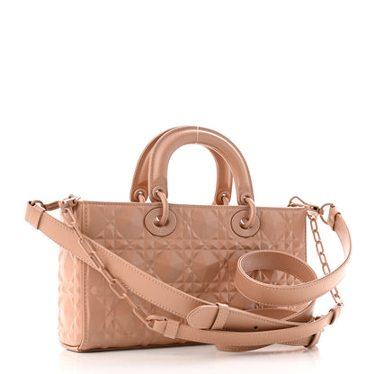 Christian Dior Calfskin Cannage Diamond Medium Lady D-Joy Rose Des Vents 3 of 9