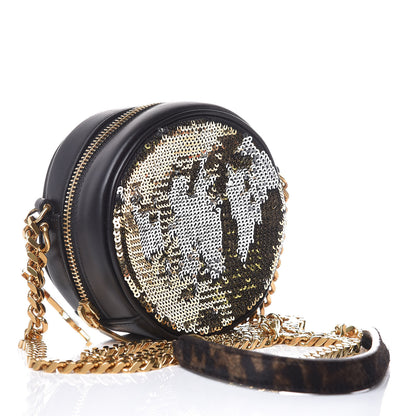 Saint Laurent Sequin Small Bubble Chain Crossbody Black 3 of 7