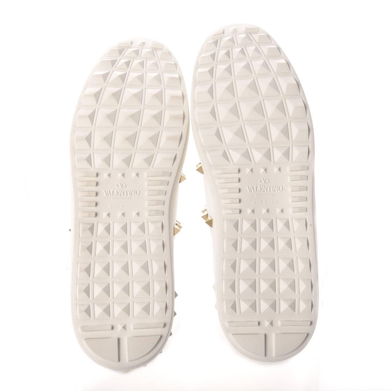 Valentino Garavani Calfskin Rockstud Untitled Open Sneakers 39 White 5 of 8