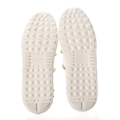 Valentino Garavani Calfskin Rockstud Untitled Open Sneakers 39 White 5 of 8